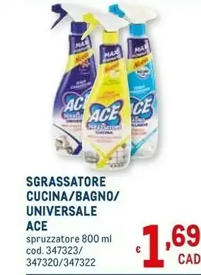 Ace Sgrassatore Cucina/bagno/universale