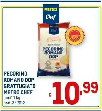 Metro Metro chef Pecorino Romano Dop Grattugiaato offerta
