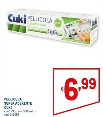 Metro Cuki Pellicola Super Aderente offerta