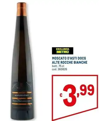 Alte Rocche Bianche Moscato D'Asti DOCG