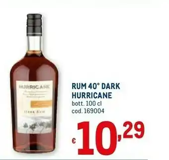 Metro Hurricane Rum Dark offerta