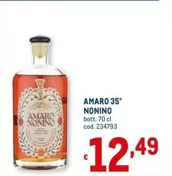 Metro Nonino Amaro offerta