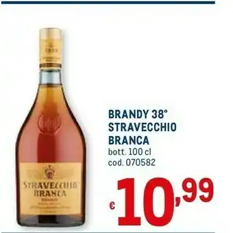 Metro Brandy 38 Stravecchio Branca offerta
