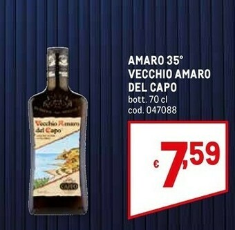 Metro Caffo Vecchio Amaro Del Capo 700 G(ml) offerta