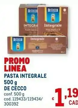 Metro De Cecco Fusilli N.34 500 G(ml) offerta