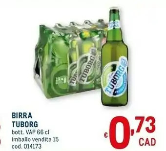 Metro Tuborg Birra 660 G(ml) offerta