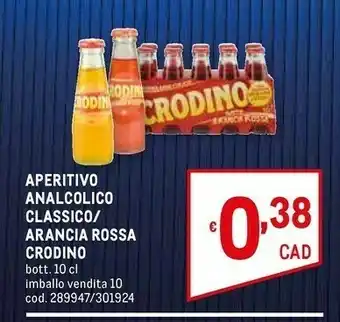 Metro Campari Crodino Biondo Aperitivo 1000 G(ml) offerta