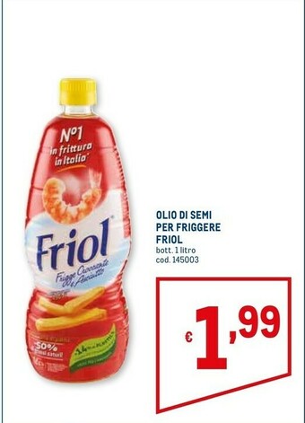 Metro Friol Olio Per Friggere offerta