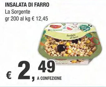 INSALATA DI FARRO La Sorgente gr 200