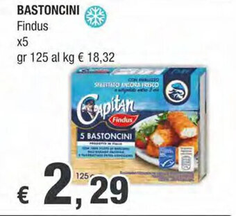 Crai BASTONCINI Findus x5 gr 125 offerta
