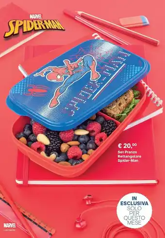Marvel Set Pranzo Rettangolare Spider-Man