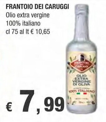 Crai FRANTOIO DEI CARUGGI Olio extra vergine 100% italiano cl 75 offerta