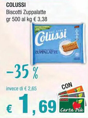 Crai COLUSSI Biscotti Zuppalatte gr 500 offerta