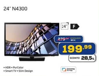 Euronics Samsung 24" N4300 offerta