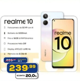 Euronics realme 10 offerta