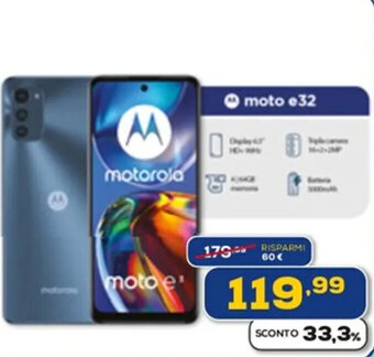Euronics Motorola moto e32 offerta
