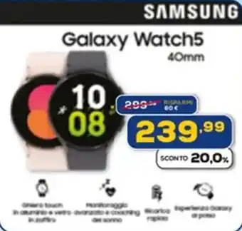 Euronics SAMSUNG Galaxy Watch5 40mm offerta
