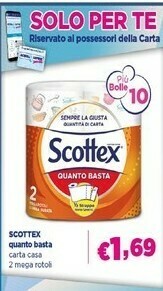 Acqua & Sapone Scottex Rotoli Di Carta offerta