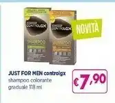 Acqua & Sapone Just For Men Controlgx Shampoo Colorante offerta
