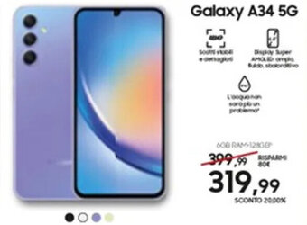 Euronics Samsung Galaxy A34 5G offerta