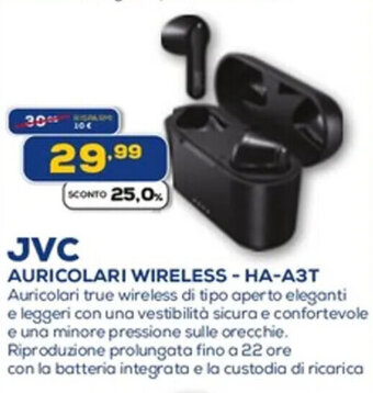 Euronics JVC AURICOLARI WIRELESS-HA-A3T offerta