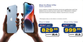 Euronics iPhone 14 offerta