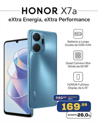 Euronics HONOR X7a offerta