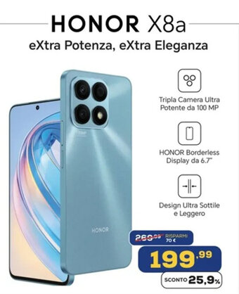 Euronics HONOR X8a offerta