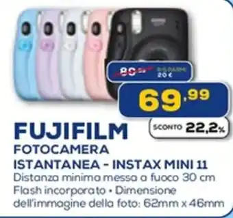 Euronics FUJIFILM FOTOCAMERA ISTANTANEA - INSTAX MINI 11 offerta