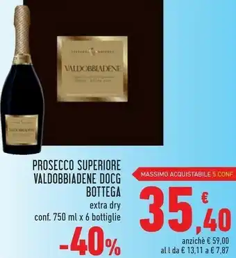Conad Superstore Bottega Prosecco Superiore Valdobbiadene Docg offerta