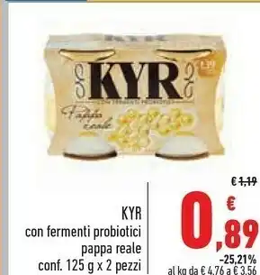 Conad Superstore Kyr Con Fermenti Probiotici Pappa Reale offerta
