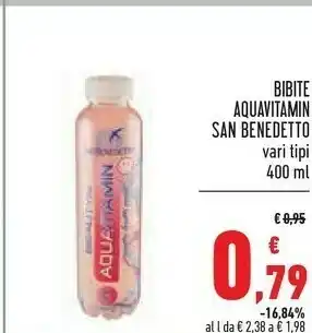 Conad Superstore San Benedetto Beautyou Aquavitamin Gusto Frutti Rossi 400 G(ml) offerta