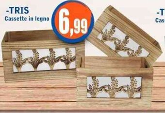 Giunigor -TRIS Cassette in legno offerta