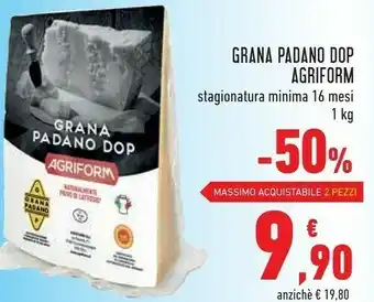 Conad Superstore Agriform Grana Padano Dop offerta
