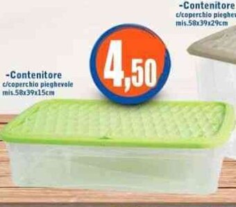-Contenitore c/coperchio pieghevole mis.58x39x29cm