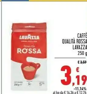 Conad Superstore Lavazza Qualità Rossa 250g offerta