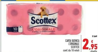 Conad Superstore Scottex Original Carta Igienica offerta