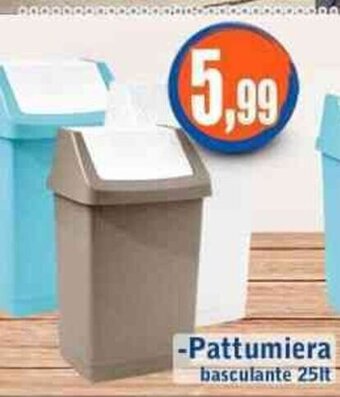 Giunigor -Pattumiera basculante 25lt offerta