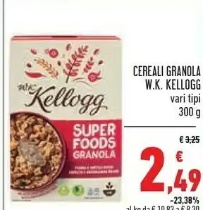 Conad Superstore W.K Kellogg - Granola Frutta Secca offerta