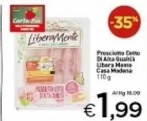 Crai Casa Modena Liberamente Prosciutto Cotto Di Alta Qualita offerta