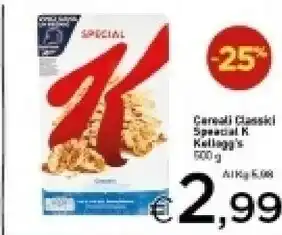 Crai Kelloggs Kellogg's Cereali Classici Special K offerta