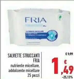 Fria Salviette Struccanti Nutriente Micellare