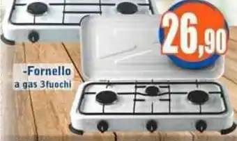 -Fornello a gas 3fuochi