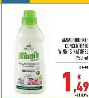 Conad Superstore Winni's Ammorbidente Contentrato Naturel offerta