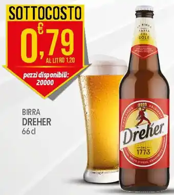 Iper Romagnolo BIRRA DREHER 66 cl pezzi disponibili: 20000 offerta