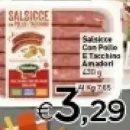 Crai Amadori Amadori - Salsicce con Pollo e Tacchino 430 g(ml) offerta