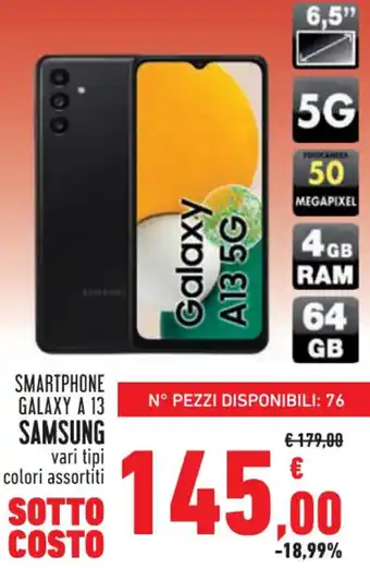 Conad Superstore SMARTPHONE GALAXY A 13 SAMSUNG offerta