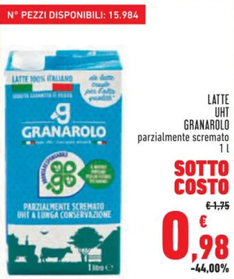 Conad Superstore LATTE UHT GRANAROLO parzialmente scremato 1 L offerta
