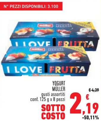 Conad Superstore YOGURT MÜLLER conf. 125 g x 8 pezzi offerta