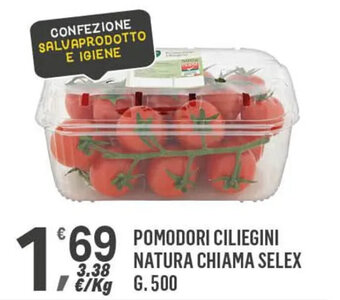 Supermercati Dok POMODORI CILIEGINI NATURA CHIAMA SELEX G. 500 offerta